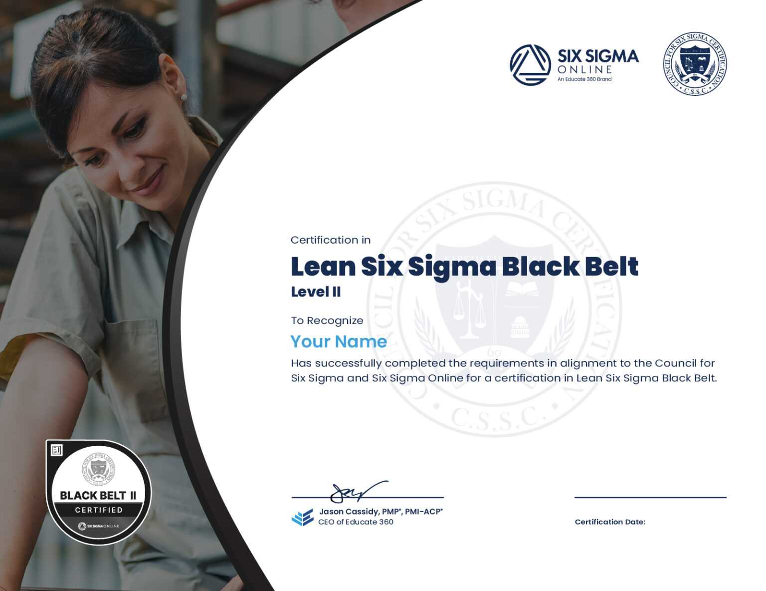 Lean Six Sigma Black Belt Level II Certification - Six Sigma Online